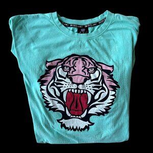Switch Remarkable Limited Edition Tiger T Shirt  3XL  Aqua Crystal Accen…